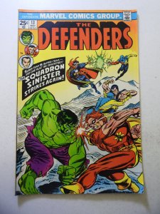 The Defenders #13 (1974) FN Condition MVS Intact
