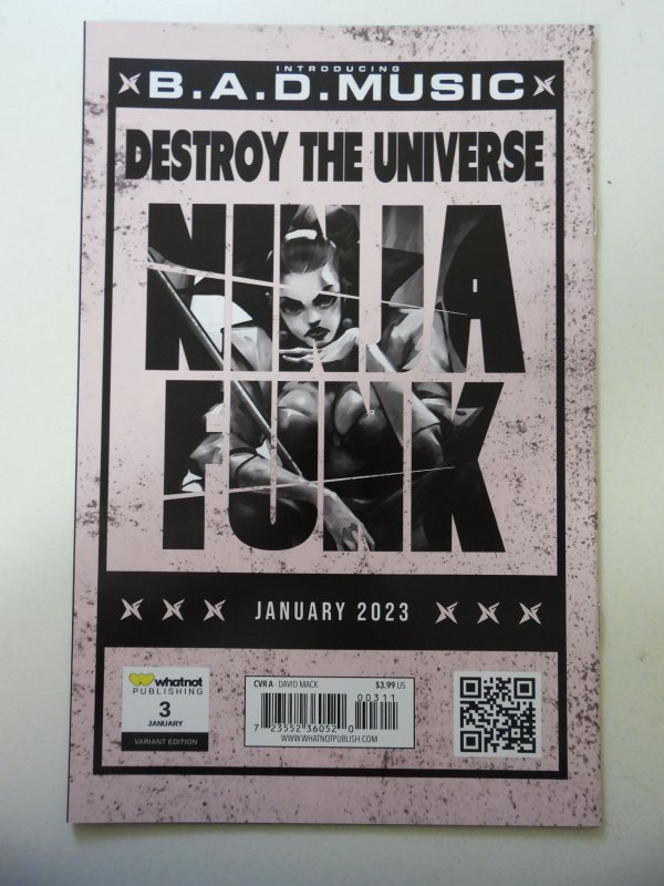 Ninja Funk #3 Variant Edition Signed W/COA! NM Condition