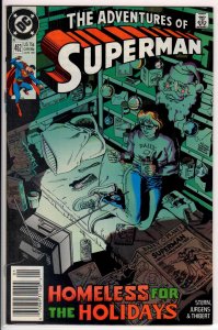 Adventures of Superman #462 Newsstand Edition (1990) 9.0 VF/NM