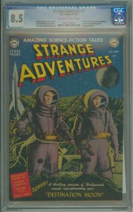 Strange Adventures #1  (1950) CGC 8.5! OWW Pages!