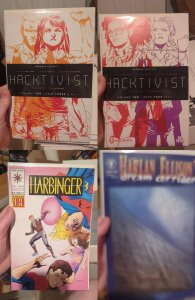 Lot of 4 Comics (See Description) Hacktivist, Harbinger