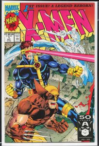 X-Men #1 Wolverine and Cyclops Cover (1991) X-Men [Key Issue]