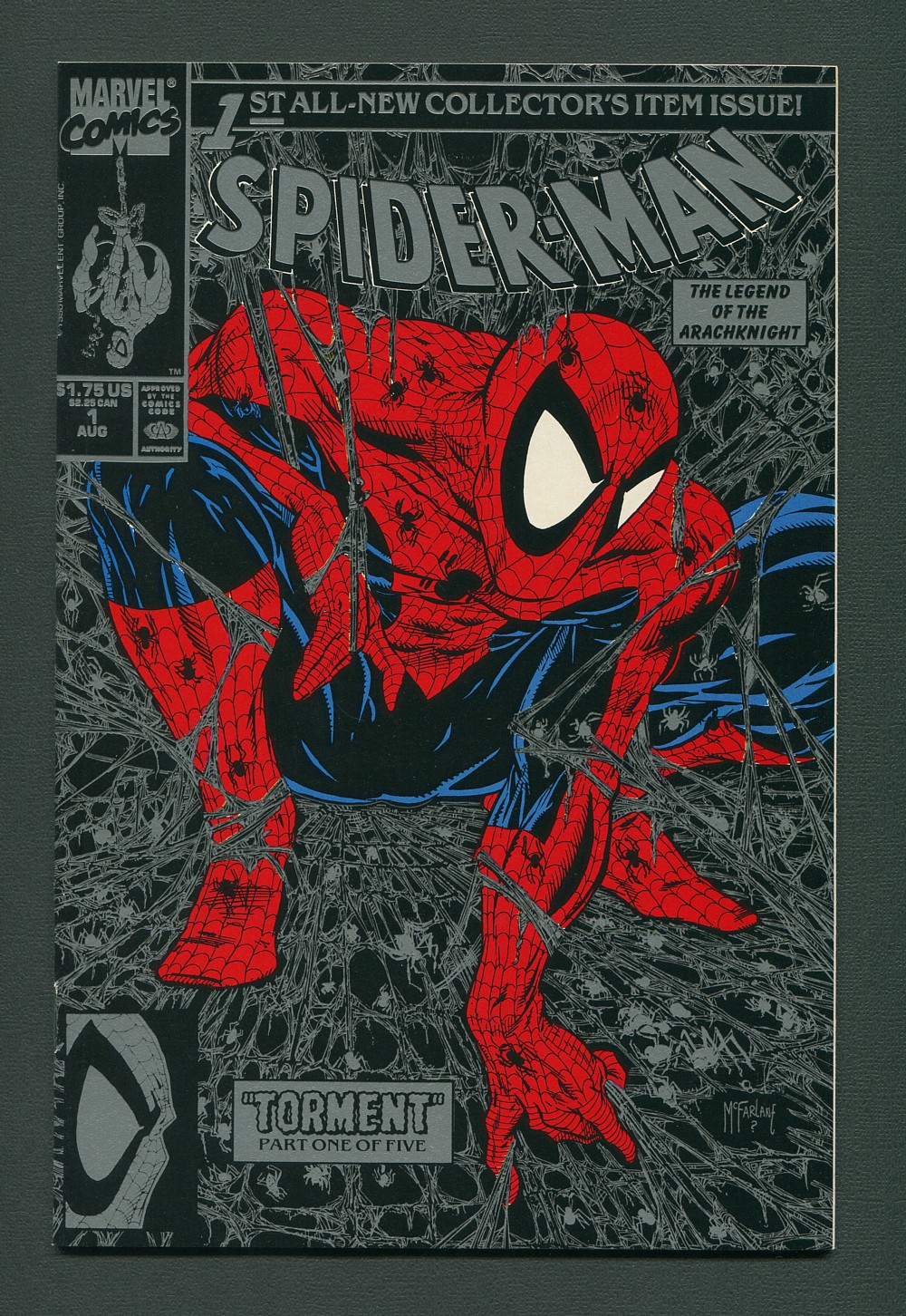 Spiderman #1 (Black Cover/McFarlane) 9.8 NM-MT August 1990 | Comic ...
