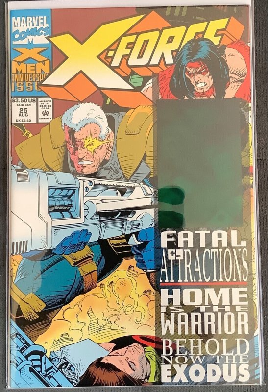 X-Force #25 (1993, Marvel) Hologram Cover. NM/MT