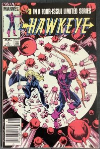 Hawkeye #3 Limited Series. Newsstand Edition (1983, Marvel) VF+