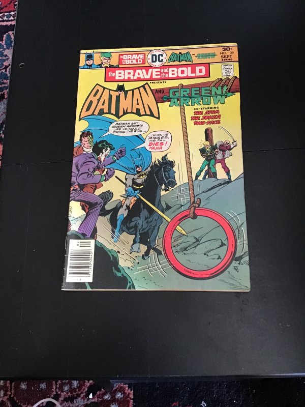 The Brave and the Bold #129 (1976) Joker cover! Batman, Green Arrow, Atom! FN/VF