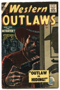 Western Outlaws #19 1957- Atlas comics-Burgos cover- FN