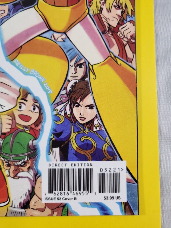 Mega Man #52 Reilly Brown Variant Cover B 2015 Archie Comics Worlds Unite