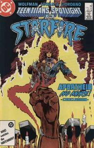 Teen Titans Spotlight #2 VG ; DC | low grade comic Starfire Apartheid Story
