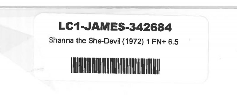 Shanna The She-Devil (1972) #1 FN+