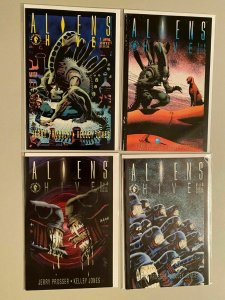 Aliens Hive set #1-4 all 4 different books 8.0 VF (1992)