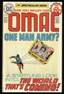 Omac #1 VF+ 8.5 1st Appearance Origin Omac! Jack Kirby Mike Royer!