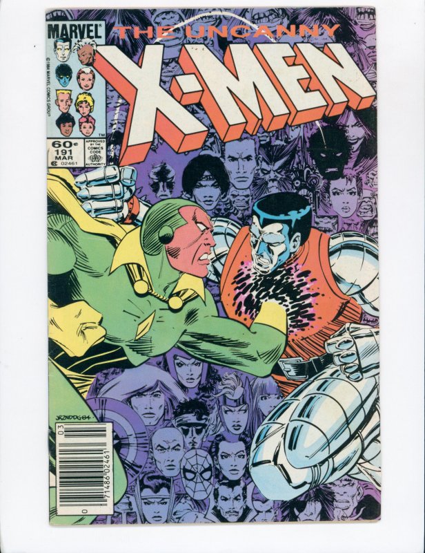 The Uncanny X-Men #191 (1985) Newsstand 1st app. of Nimrod