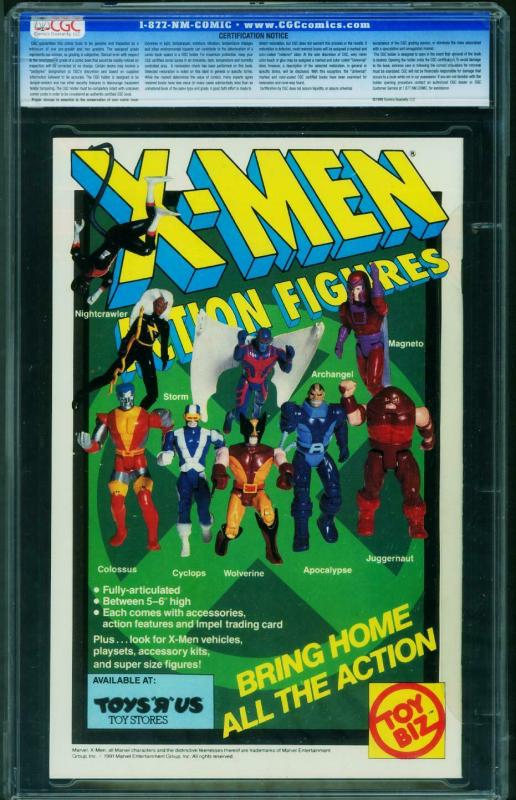 X-Men #1 CGC Graded 9.8 1991 Wolverine cover 0138150004