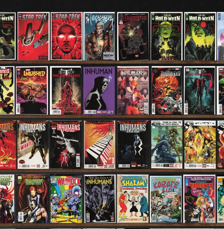 Huge Lot 140+ Comics with Uncanny Inhumans, Star Trek & More!