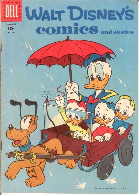 WALT DISNEYS COMICS & STORIES 182 VG-F Nov. 1955 COMICS BOOK