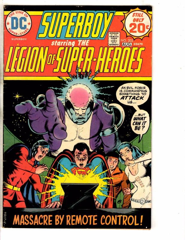 5 Superboy & The Legion Of Super-Heroes DC Comic Books #202 203 204 206 207 J273