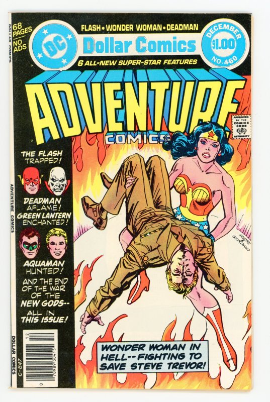 Adventure Comics #460 Jim Aparo Flash Aquaman Wonder Woman NM-