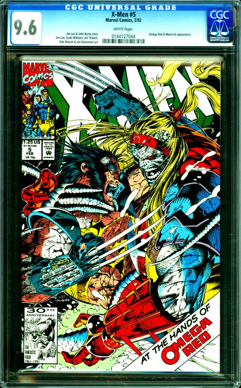 X-Men #5 CGC Graded 9.6 Jim Lee & John Byrne Story