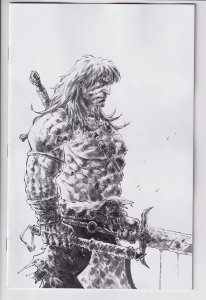 CONAN BARBARIAN (2023 TITAN) #2 VARIANT FOC QUAH B&W INK VIRGIN