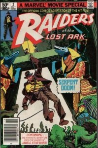 Raiders of the Lost Ark #2 Marvel Comics Newsstand 10/81 (FN 6.0/Stock Pic)