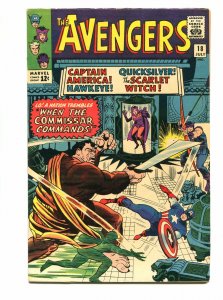 AVENGERS #18 1965-MARVEL-CAPTAIN AMERICA-SCARLET WITCH-VF
