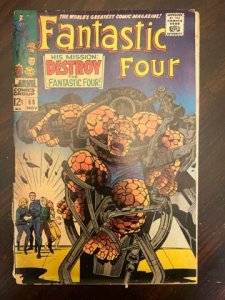 Fantastic Four #68 (1967) - Cover Detached