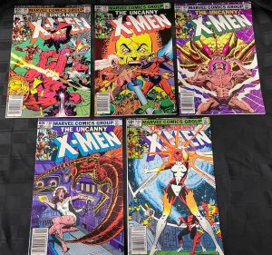 Uncanny X-Men #160, 161, 162, 163, 164 five issue lot