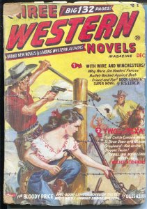 Three  Western Novels 12/195 -Red Circle-Norman Saunders-Timely-Marvel Comics-G