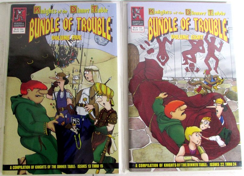 Knights Dinner Table Bundle Trouble Lot 2 #5, 8 2000 Kenzer 13-15, 22-24 Comics