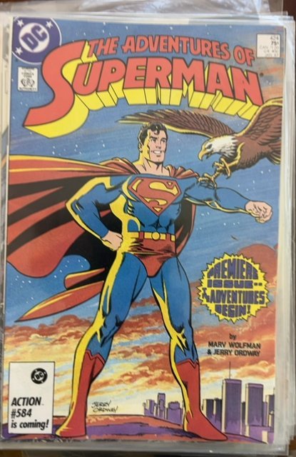 Adventures of Superman #424 Direct Edition (1987) Superman 