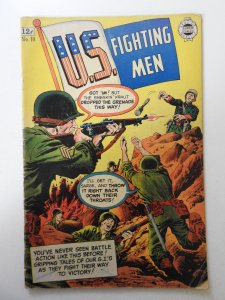 U.S. Fighting Men #10 GD/VG Moisture stain, centerfold detached at bottom staple