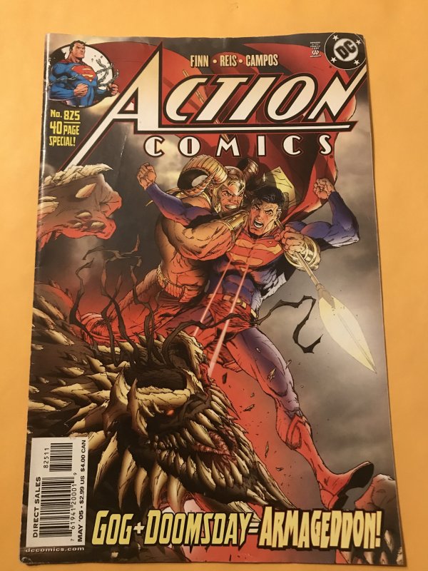 Action Comics #825 : DC 5/05 Fn+; Doomsday & Gog & Supe fight