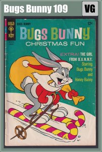 Bugs Bunny 109 (1969) VG Christmas Gold Key comic