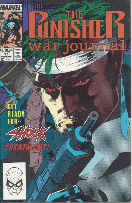 The Punisher War Journal #11 (mid-Nov 89) - Get Ready for Shock Treatment