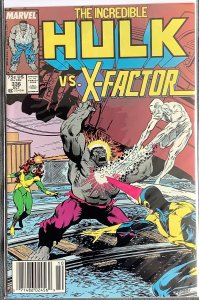 The Incredible Hulk #336 Newsstand Edition (1987) Featuring X-Factor. VF/NM