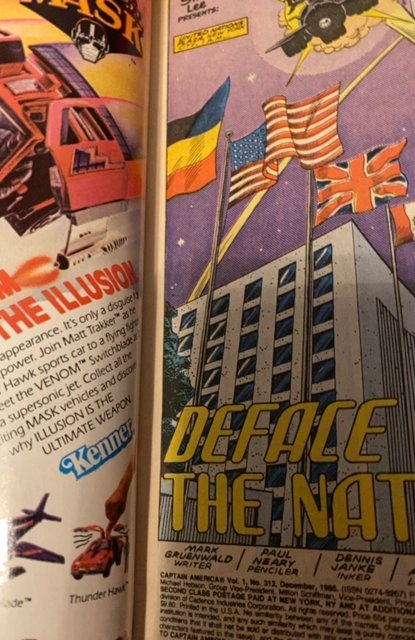 Captain America #312 Direct Edition (1985)
