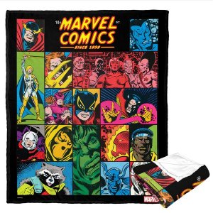 Marvel Comics; Making History Aggretsuko Comics Silk Touch Blanket; 50 x 60