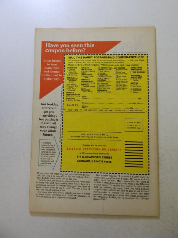 Marvel Team-Up #8 (1973) FN+ condition ink back cover