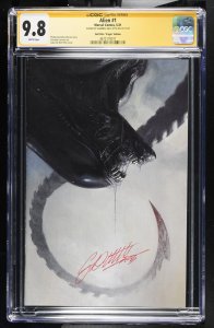 ALIEN #1 MARVEL 2021 SIGNED GABRIELE DELL'OTTO VIRGIN VARIANT CGC SS 9.8 NM