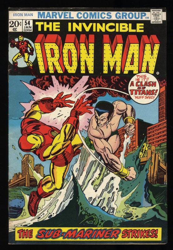 Iron Man #54 VG/FN 5.0 1st Appearance Moondragon! Marvel! Gil Kane Cover!