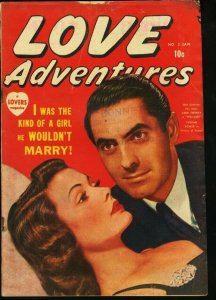 LOVE ADVENTURES #2-1950-TYRONE POWER/GENE TIERNEY PHOTO VG