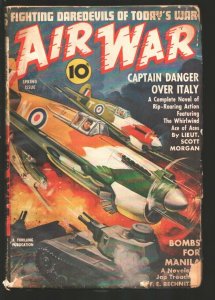 Air War-Spring-1942-Thrilling-Rudolph Belarski  cover-Captain Danger- Lt. Sc...