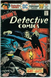 Detective Comics #455 (1937) - 5.0 VG/FN *Heart of a Vampire* 