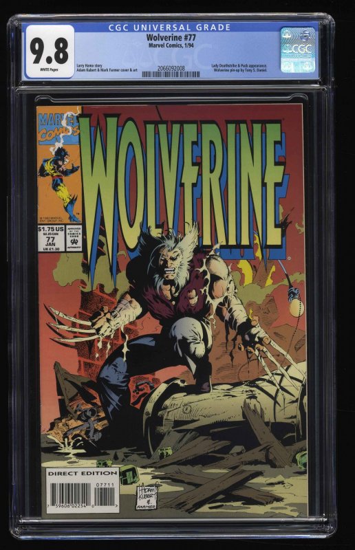 Wolverine (1988) #77 CGC NM/M 9.8 White Pages