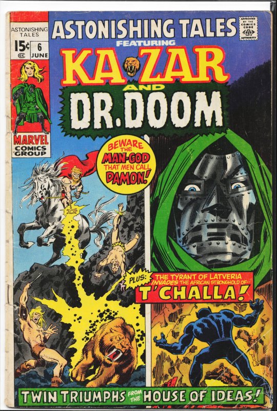 Astonishing Tales #6 (1971) Doctor Doom [Key Issue]