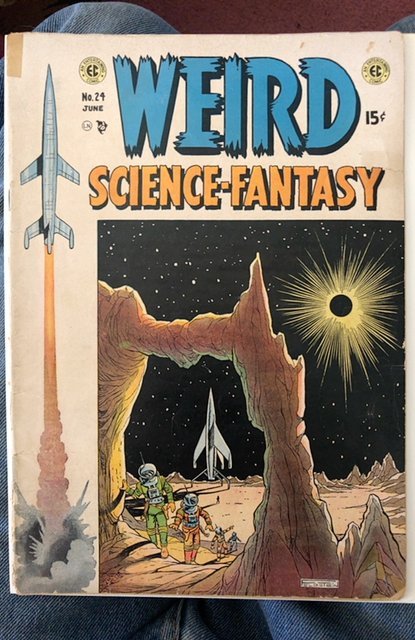 Weird Science-Fantasy #24 (1954)small Spine split tape