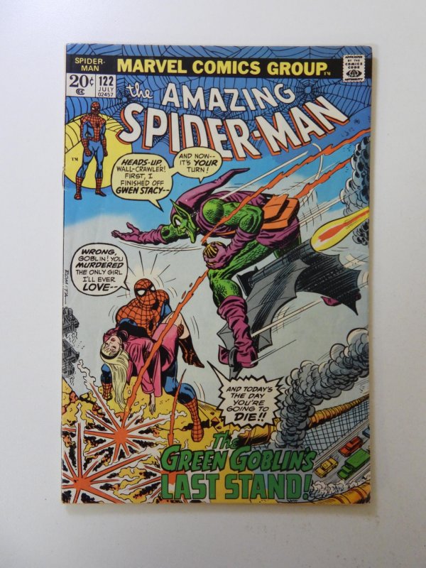 The Amazing Spider-Man #122 (1973) Death of Green Goblin FN- condition