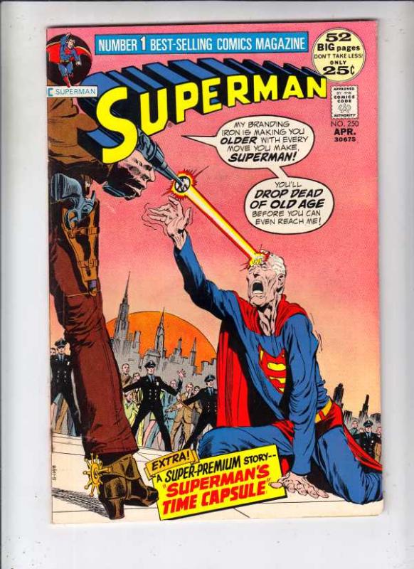 Superman #250 (Apr-72) FN+ Mid-Grade Superman