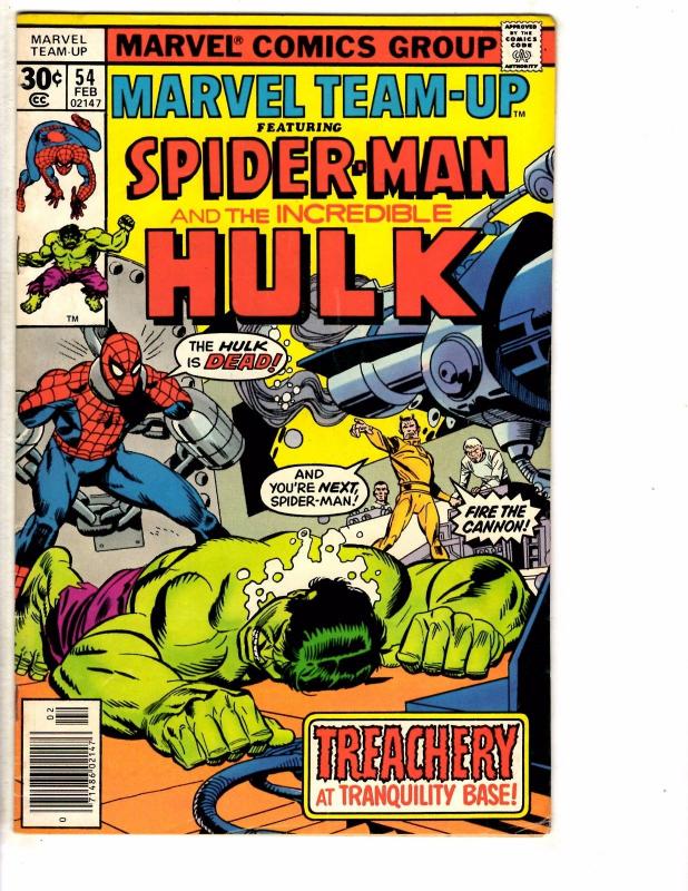 3 Marvel Team-Up Comic Books # 52 53 54 FN/VF Range Spider-Man Hulk Thor AH2